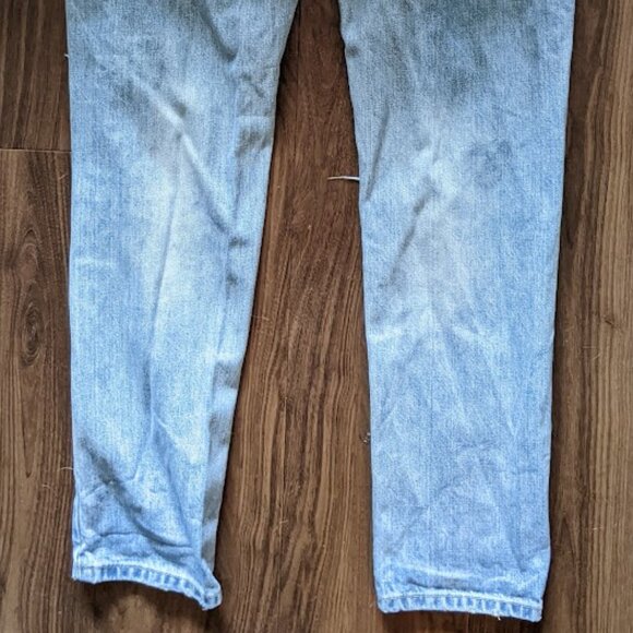 Anine Bing - Distressed Destroyed Jeans | Size 26 Relaxed Fit | Light Wash Blue - Picture 9 of 15